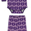 Set mit langärmliger Baby Body und Leggings mit Retro-Äpfeln