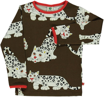 Langarmshirt mit Schneeleopard