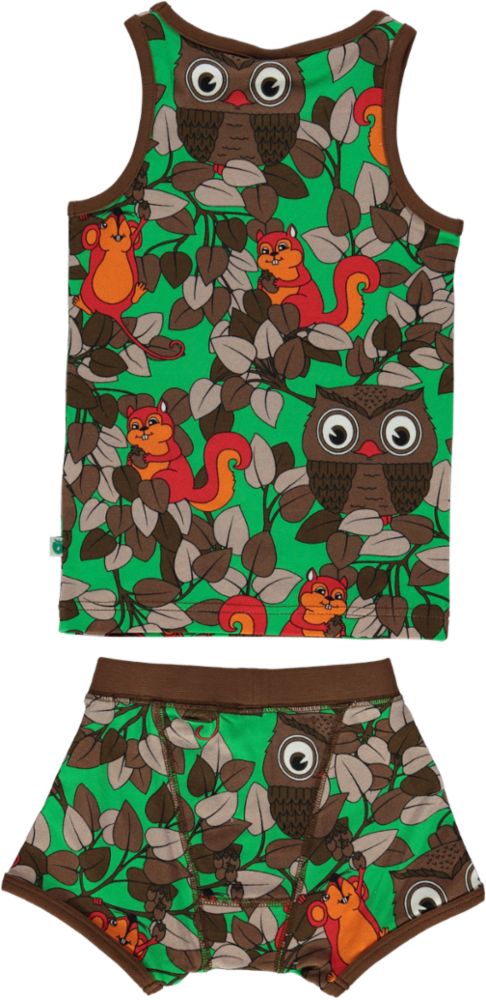 Underwear Set, Owl in Tree