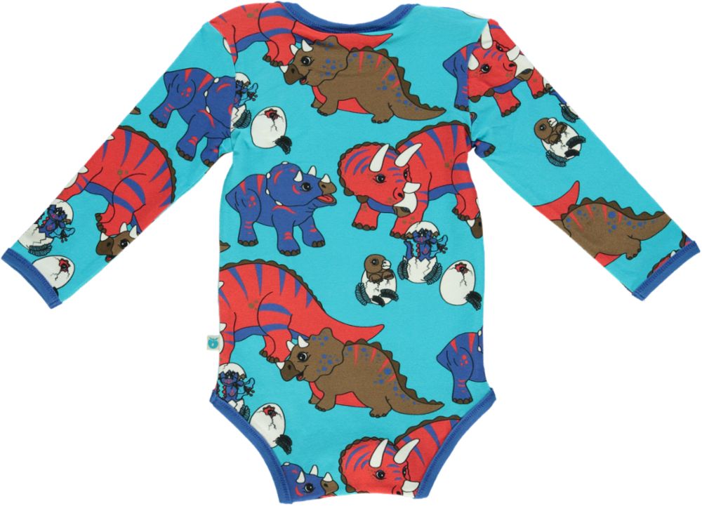 Langärmliger Baby Body mit Dinosauriern