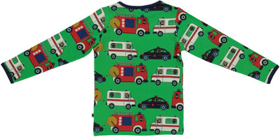 Langarmshirt mit Einsatzfahrzeugen