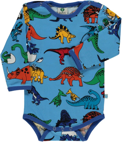 Langärmliger Baby Body mit Dinosaurier