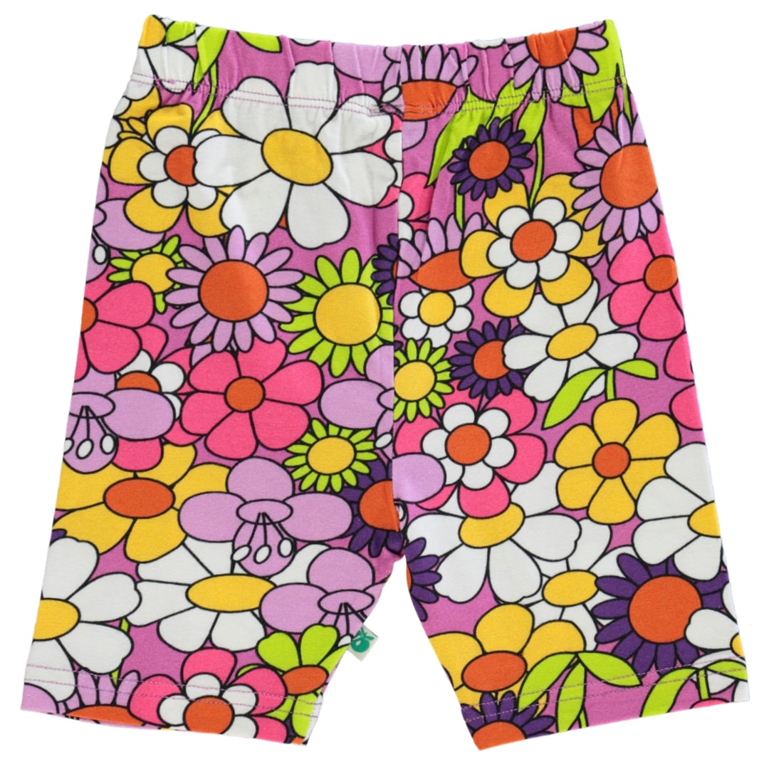 Radlerhose mit Blumen