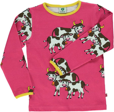 Langarmshirt mit Kuhprint