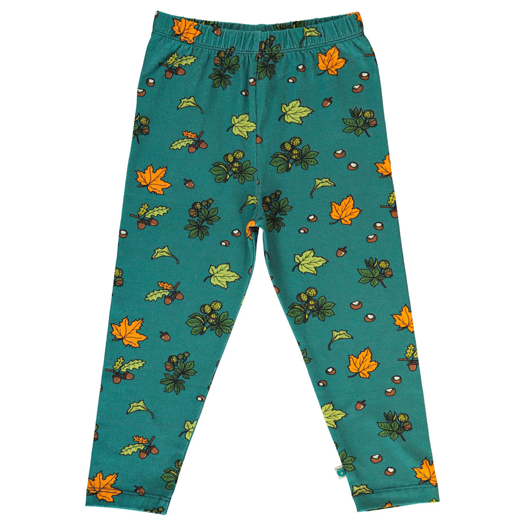 Leggings für Kinder mit Herbstblättern