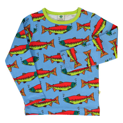 Langarmshirt mit Lachs