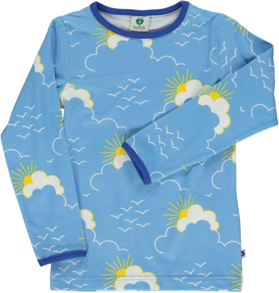 Langarmshirt mit Sonne und Wolken