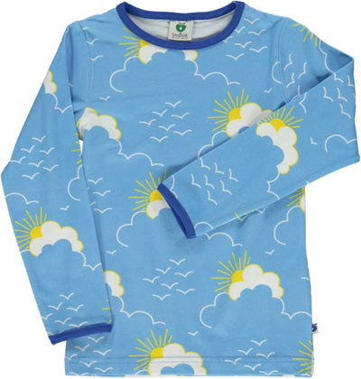 Langarmshirt mit Sonne und Wolken