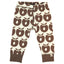 Wool-blend leggings with apple print