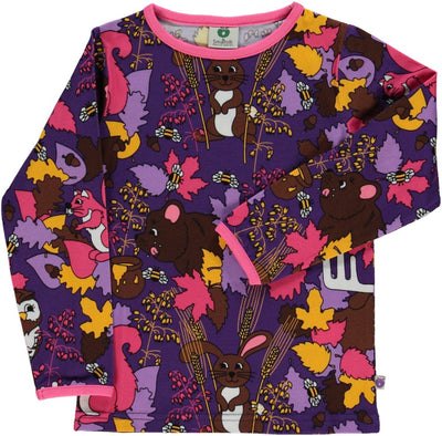 Langarmshirt mit Tiere des Waldes