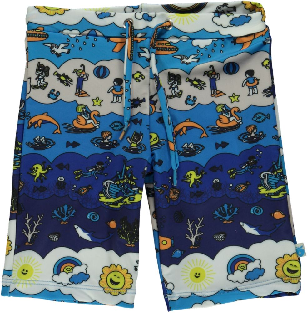 Swim shorts, long. Landscape