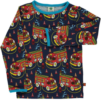 Langarmshirt mit Feuerwehrauto