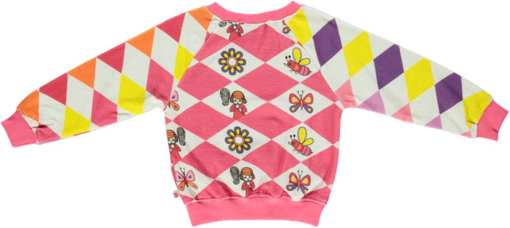 Sweatshirt With  Pocket, Harlequin Butterfly & Bee