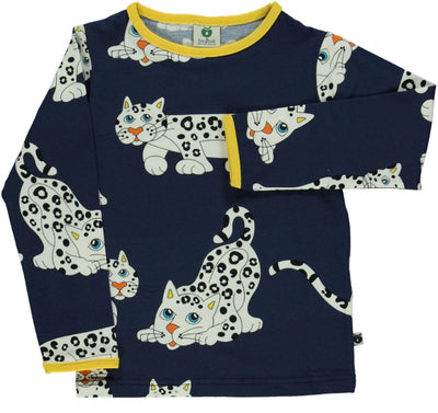 Langarmshirt mit Schneeleopard