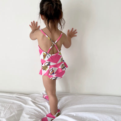 UV50 Schwimmschuhe mit Sommerferiensymbolen