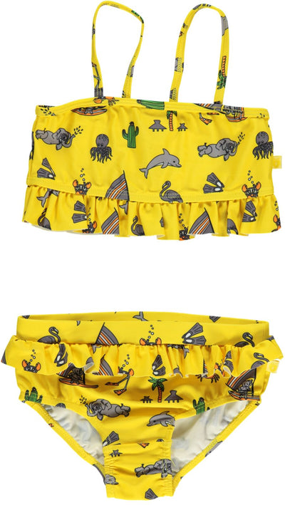 UV50 Bikini mit Rüschen und Unterwasserwelt