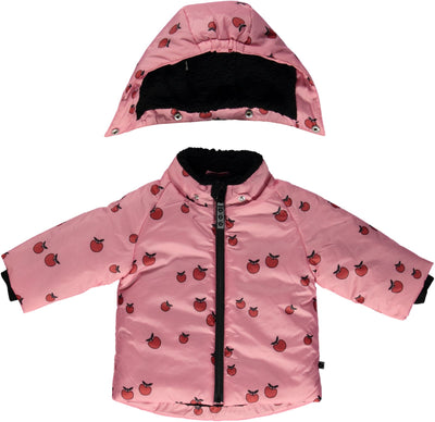 Baby-Winterjacke mit Äpfeln