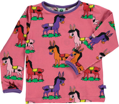 Langarmshirt mit Eseln