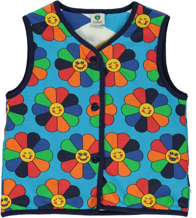 Reversible padded vest Flower