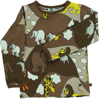 Langarmshirt mit Zootieren