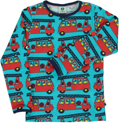 Langasrmshirt mit Feuerwehrauto