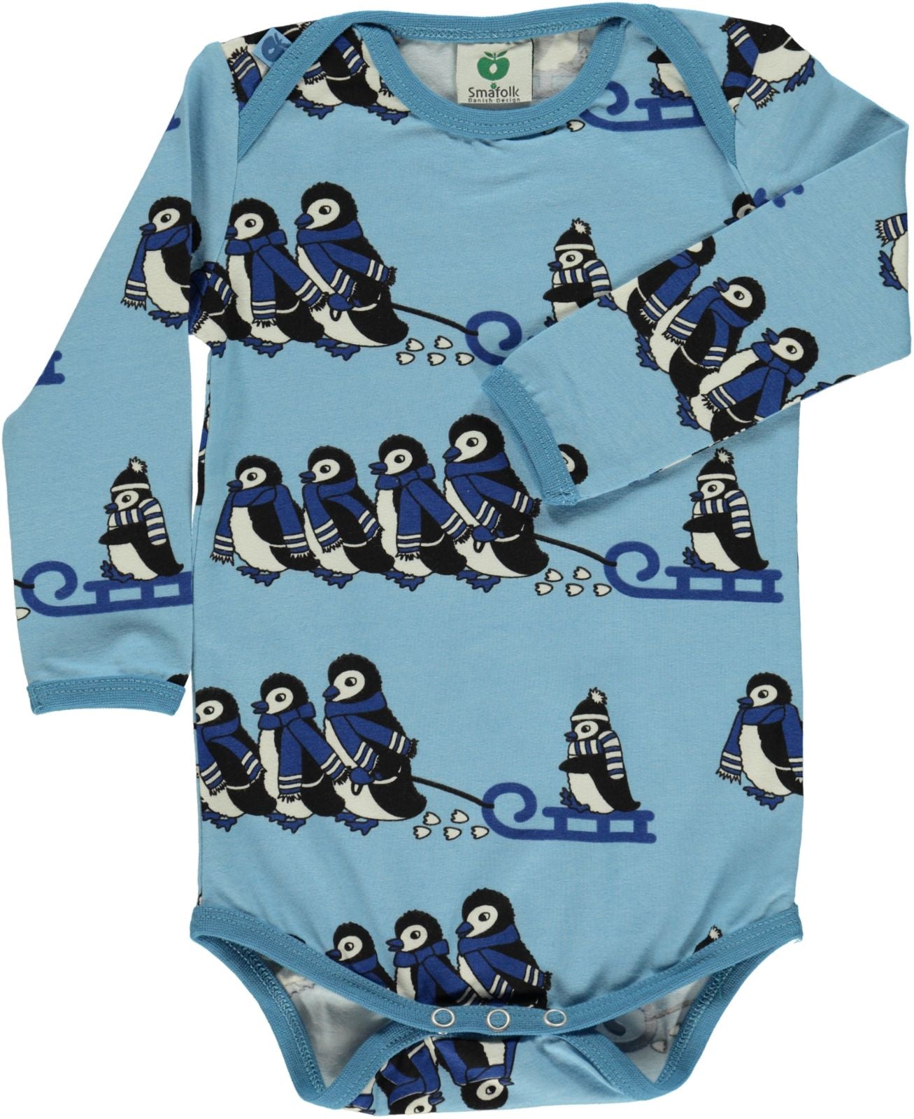 Langärmliger Baby Body mit Pinguine