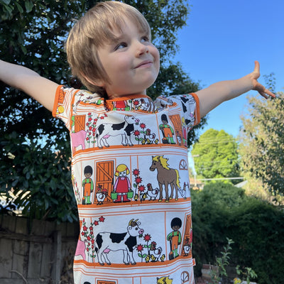 T-shirt  mit Bauernhöfen