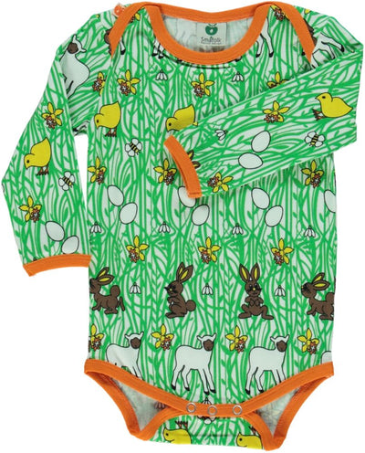 Langärmliger Baby Body mit Osterdruck