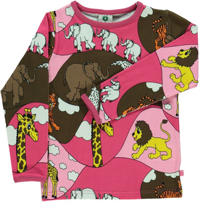 Langarmshirt mit Zootieren