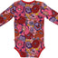 Langärmliger Baby Body mit Blumen