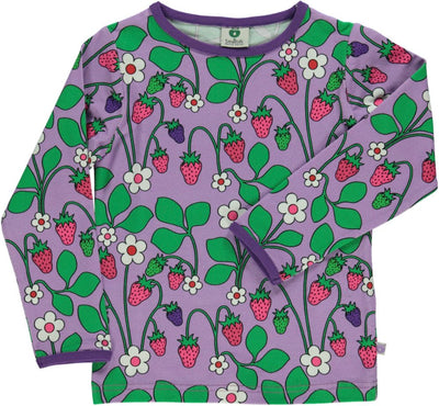 Langarmshirt mit Erdbeeren