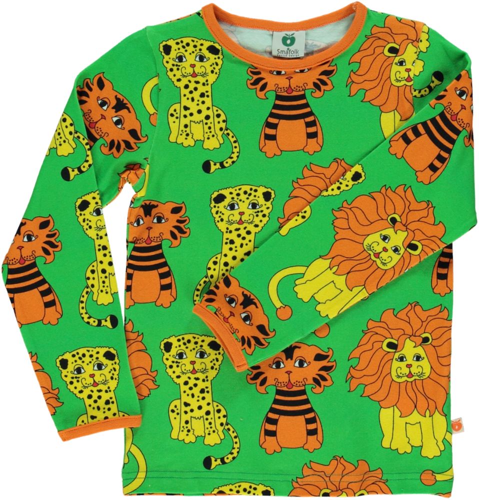 T-shirt LS. Lion-tiger-Leoprad