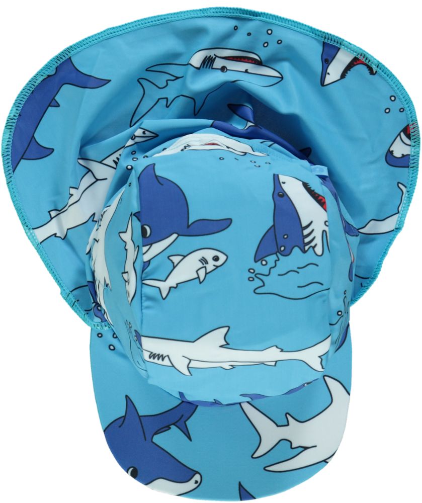 Swimwear, Sun cap. Shark