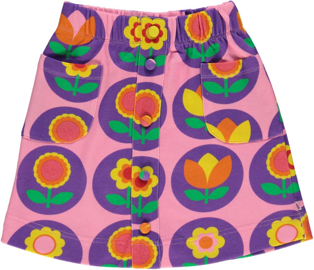 Button Skirt. Flower