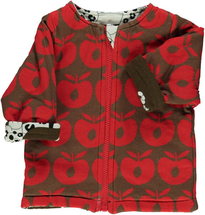 Reversible padded jacket Leopard/Retro Apples