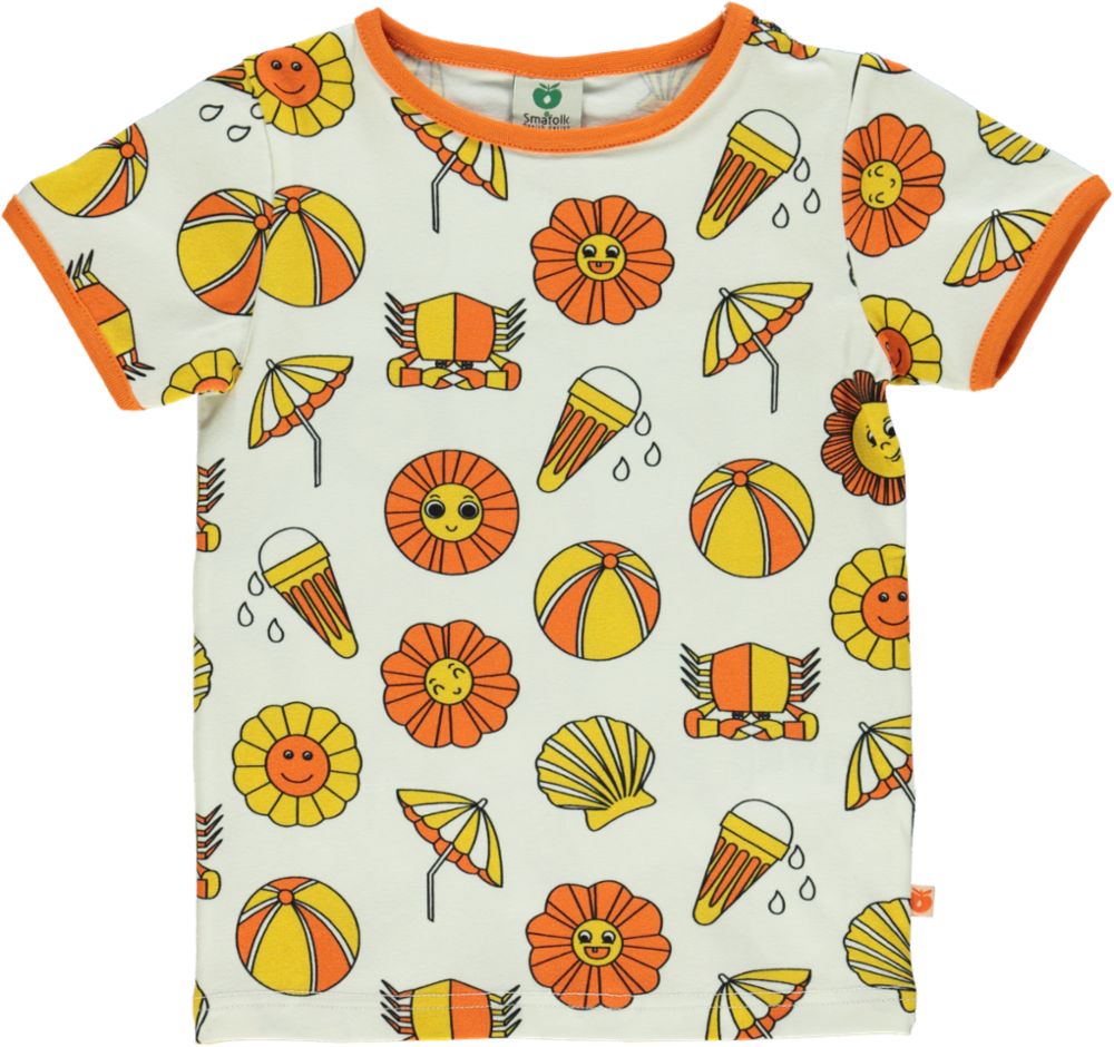T-shirt mit sommerferiensymbolen