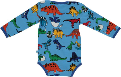 Langärmliger Baby Body mit Dinosaurier