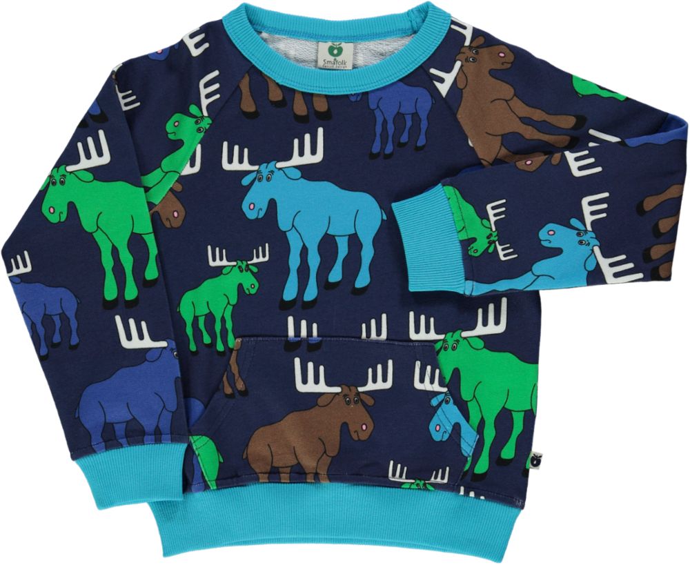 Sweatshirt With Front Pocket, Moose