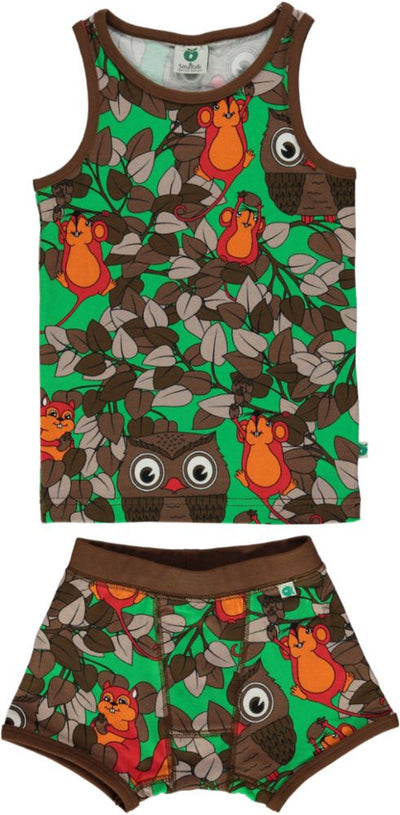 Underwear Set, Owl in Tree