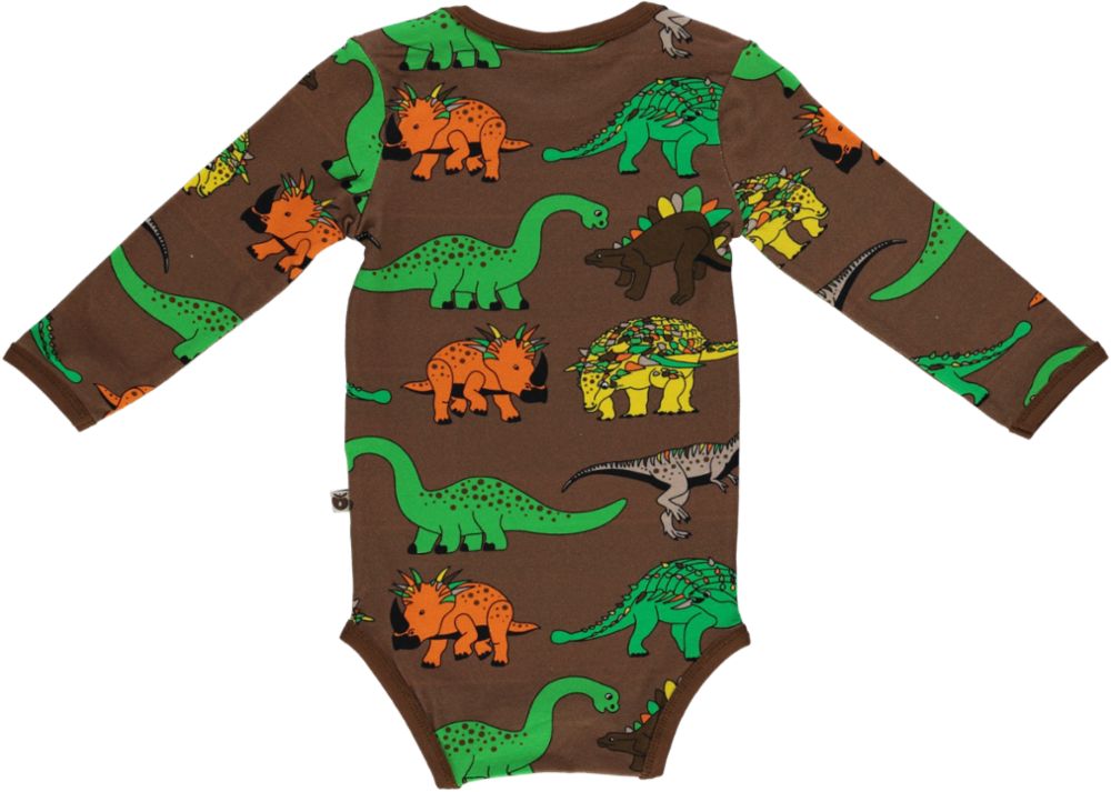 Langärmliger Baby Body mit Dinosauriern